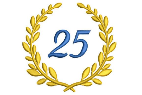 Anniversary Wreath with Number 25