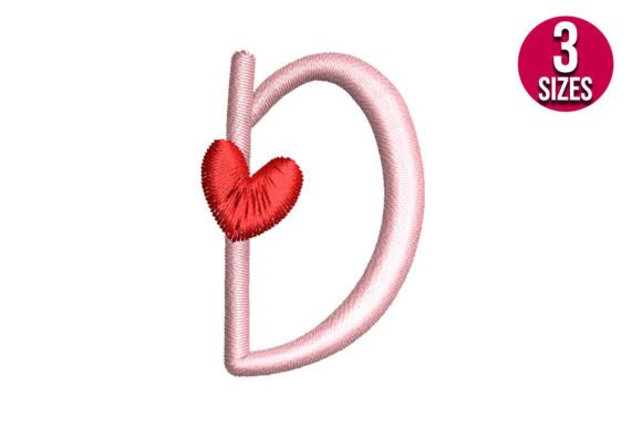 Letter D with Heart: A Review for Real Embroidery Projects