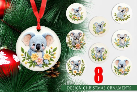 Ornament Koala Embroidery