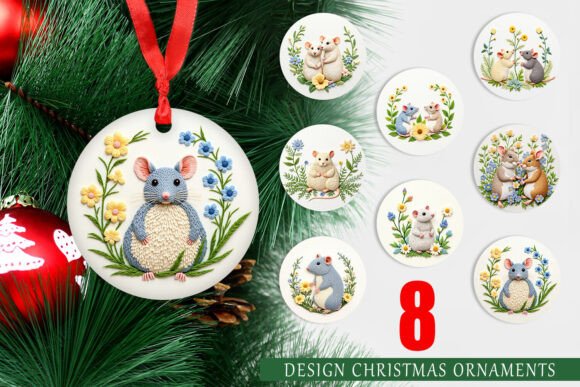 Ornament Rat Embroidery